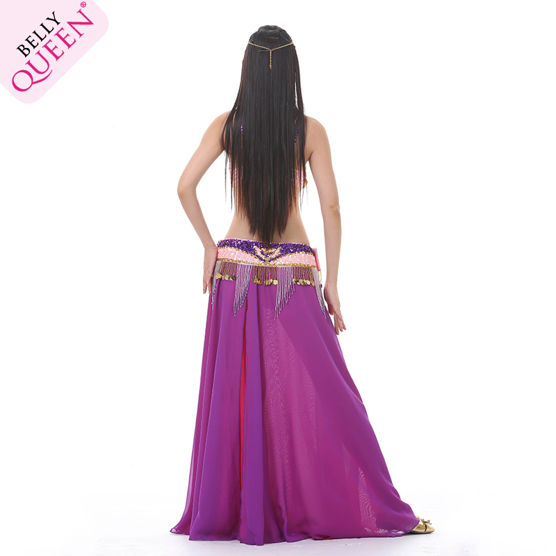 2 Pieces Dancewear Polyester Belly Dance Performance Costumes For Women